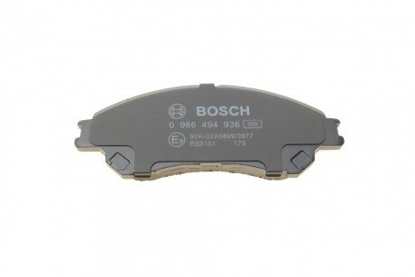 Передние тормозные колодки bosch 0 986 494 936