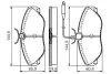 Передні тормозні (гальмівні) колодки Bosch 0986495056 (фото 1)