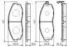 Передние тормозные колодки bosch 0986495065