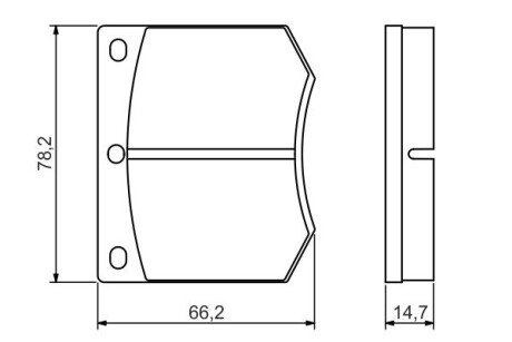 Передні тормозні (гальмівні) колодки bosch 0986495079