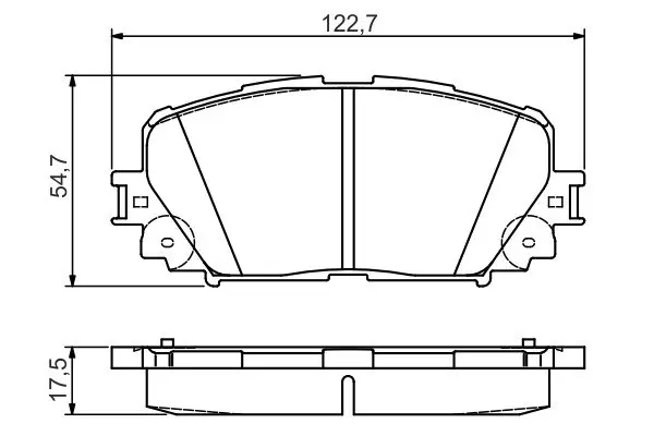 Передние тормозные колодки bosch 0986495109
