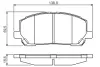Передние тормозные колодки bosch 0986495126