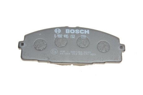 Передние тормозные колодки bosch 0986495152