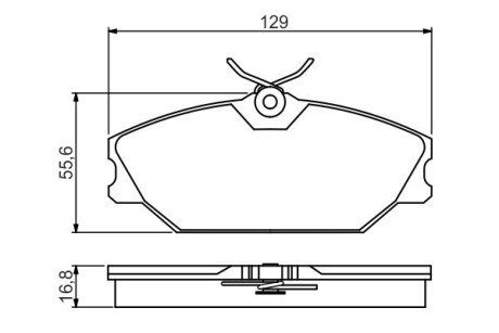 Передние тормозные колодки bosch 0986495262
