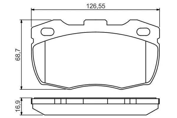 Передние тормозные колодки bosch 0986495269