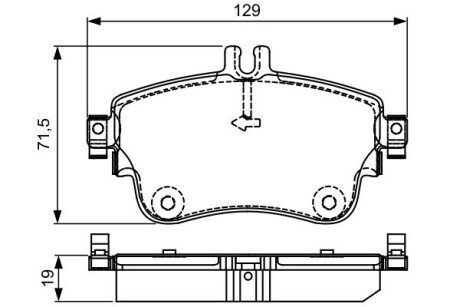 Передні тормозні (гальмівні) колодки bosch 0986495298