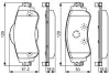 Передние тормозные колодки bosch 0986495304
