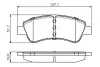 Передние тормозные колодки bosch 0986495430