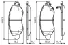 Передние тормозные колодки bosch 0986495443