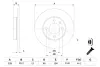 Передний тормозной диск bosch 0986478011