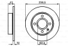 Передний тормозной диск bosch 0986478501