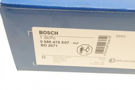 Передний тормозной диск bosch 0986479E07
