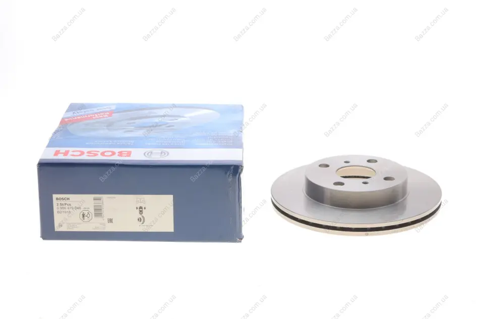 Передній гальмівний (тормозний) диск Bosch 0986479S46 (фото 1)