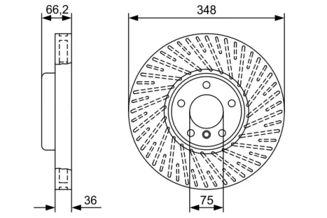Передній гальмівний (тормозний) диск Bosch 0986479W20