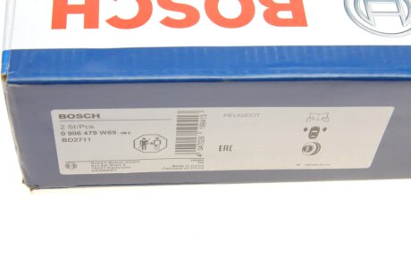 Передний тормозной диск bosch 0986479W69