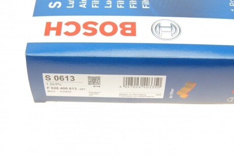 ПОВІТРЯНИЙ ФІЛЬТР bosch F026400613