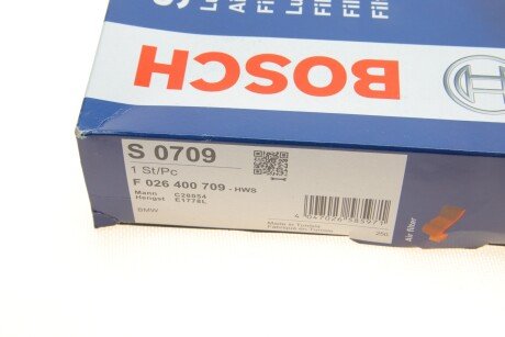 Повітряний фільтр BMW 318-330i G20 \'\'19>> bosch F026400709