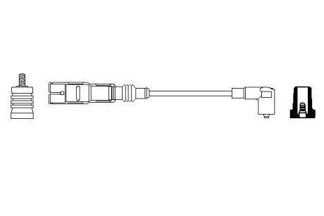 Высоковольтные провода для свечей зажигания bosch 0356912886