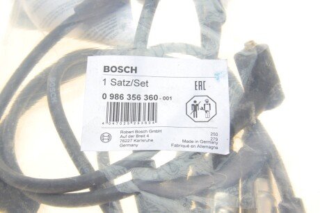 Высоковольтные провода для свечей зажигания bosch 0 986 356 360