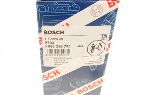 Високовольтні провода для свічок запалювання bosch 0986356793