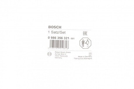 Высоковольтные провода для свечей зажигания bosch 0 986 356 321