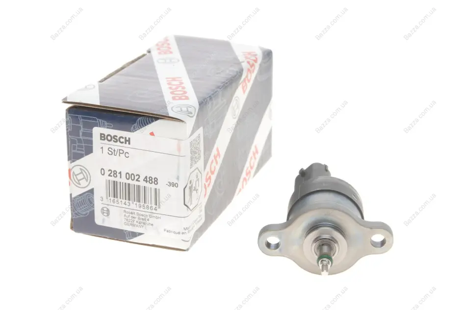Редукционный клапан давления топлива CR Fiat (Brava, Doblo), Alfa Romeo (Alfa, GT), Lancia (Kappa) (Bosch 0281002488 (фото 1)