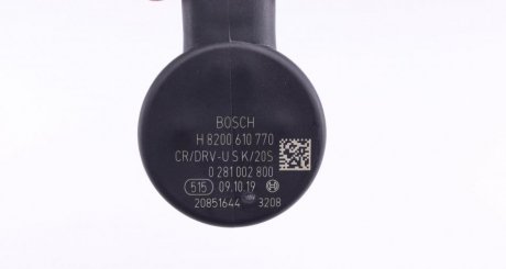 Редукционный клапан давления топлива CR Renault bosch 0281002800