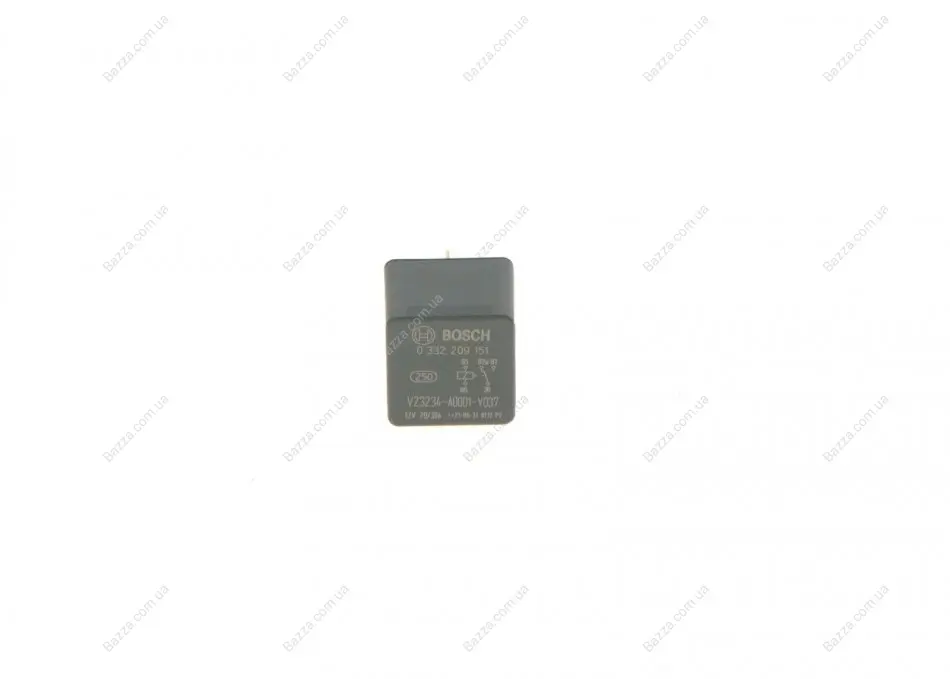 Реле 12v 30a/20 a (пр-во) Bosch 0332209151 (фото 1)