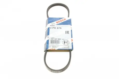 Ремень п-клиновой 3pk675 (пр-во) bosch 1987947883