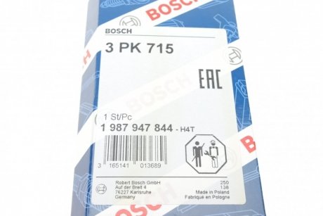 Ремень п-клиновой 3pk715 (пр-во) bosch 1 987 947 844