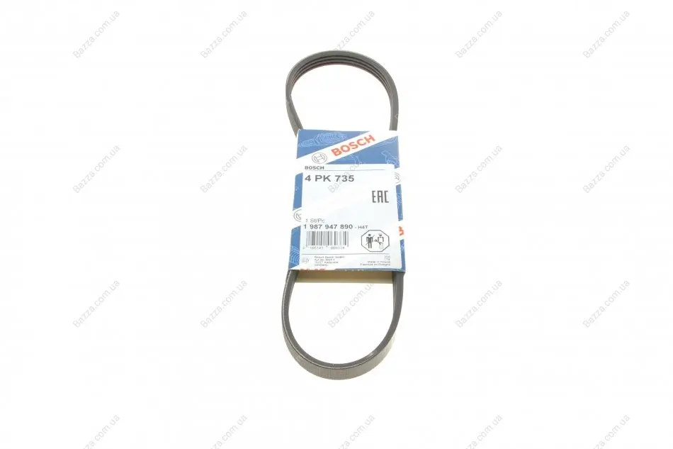 Ремень п-клиновой 4pk735 DAEWOO Matiz (M100) 0.8 [F8CV] (пр-во) bosch 1987947890
