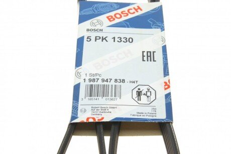 Приводной ремень генератора bosch 1987947838