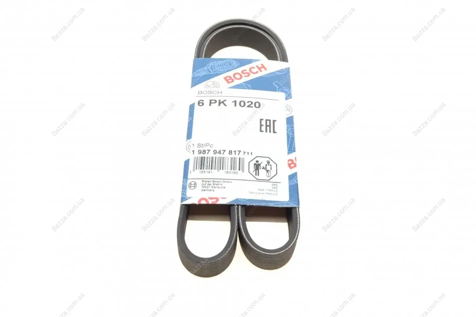 Ремень п-клиновой 6pk1020 (пр-во) bosch 1987947817