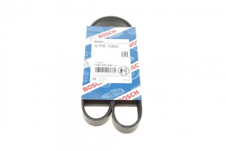 Ремень п-клиновой 6pk1080 (пр-во) bosch 1987947842