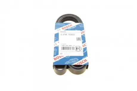 Ремень п-клиновой 6pk1560 (пр-во) bosch 1987947950