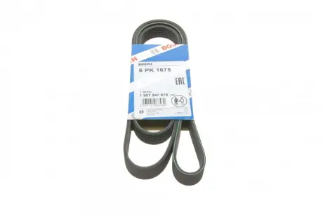Ремень п-клиновой 6pk1675 (пр-во) bosch 1 987 947 979