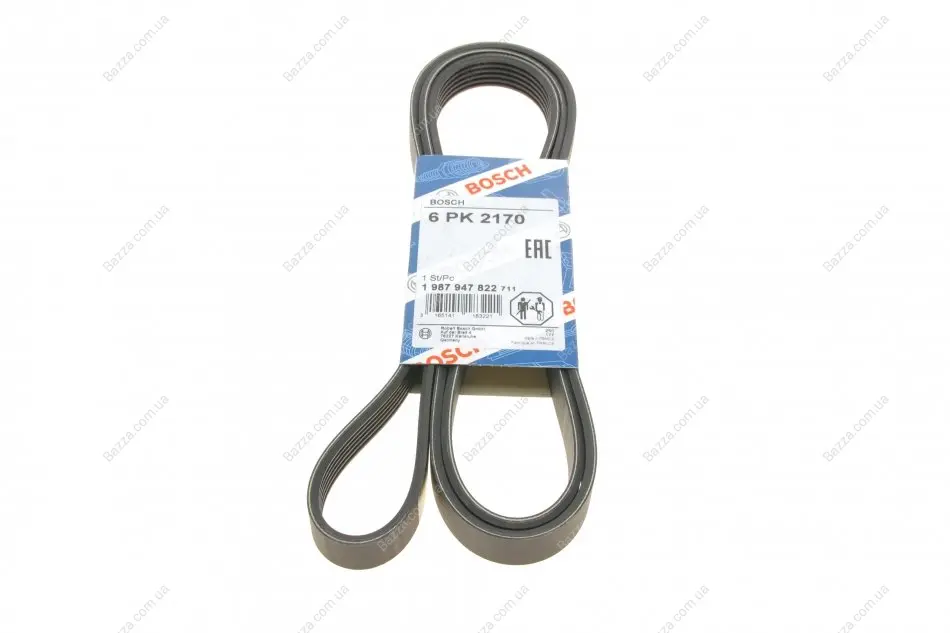 Ремень П-клиновой 6PK2170 DB W124/201 M103 bosch 1987947822