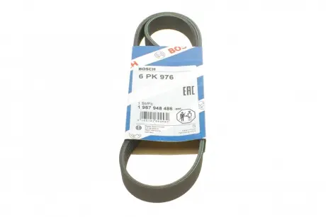 Ремень п-клиновой 6pk976 (пр-во) bosch 1 987 948 486