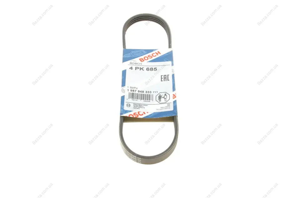 Ремень поликлин. 4PK685 (пр-во) Bosch 1 987 948 333 (фото 1)