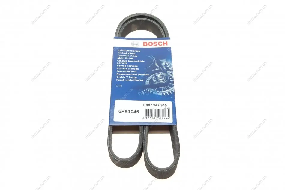 Ремень поликлин. 6PK1045 (пр-во) bosch 1987947940