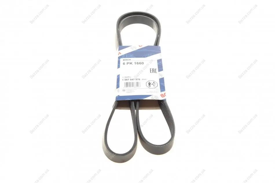 Ремень поликлин. 6PK1660 (пр-во) bosch 1 987 947 978