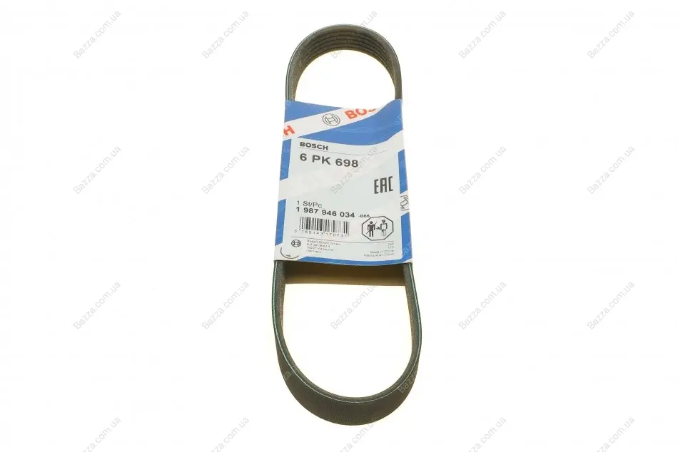 Ремень поликлин. 6PK698 ВАЗ (пр-во) bosch 1987946034