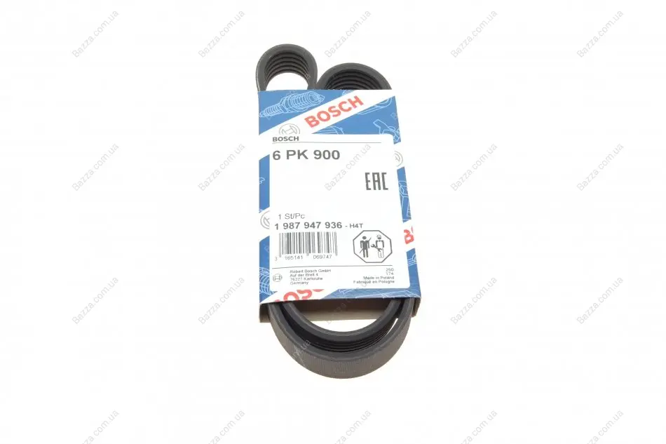 Ремень поликлин. 6PK900 (пр-во) bosch 1 987 947 936