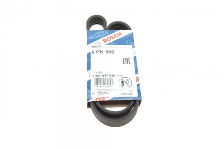 Ремень поликлин. 6PK900 (пр-во) bosch 1 987 947 936