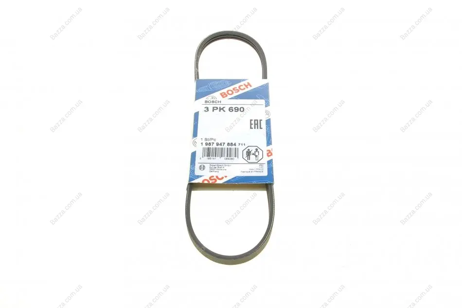 Ремень поликлиновой 3Pk690 bosch 1 987 947 884