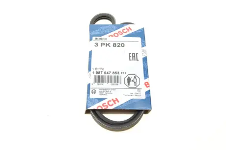 Ремень поликлиновой 3Pk820 bosch 1987947853