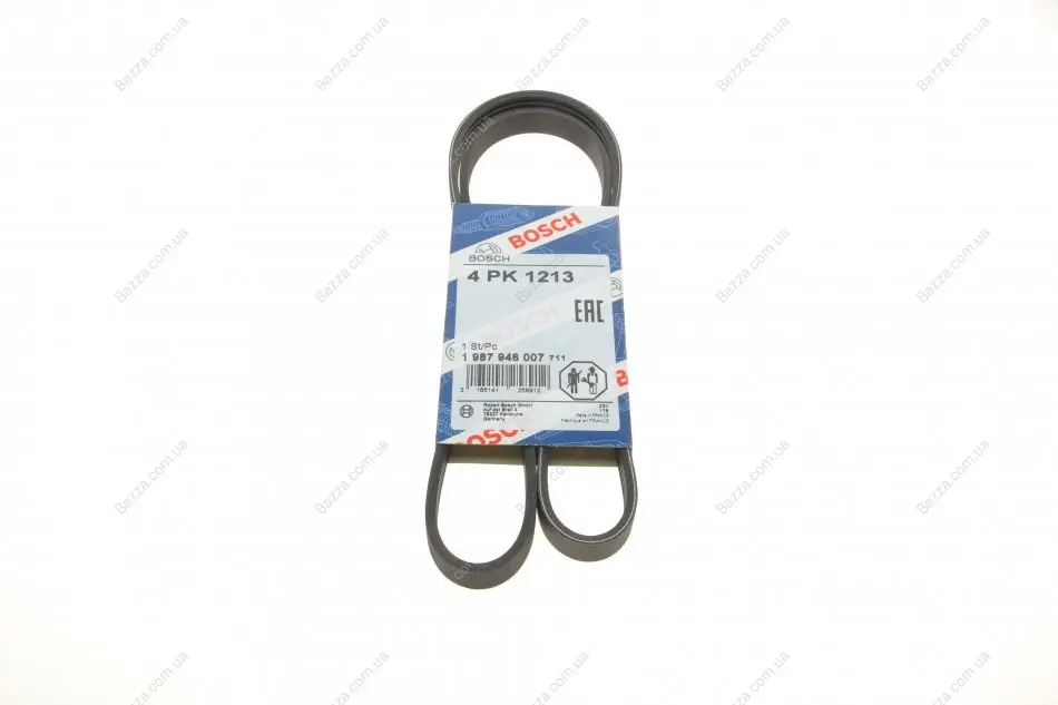 Ремень поликлиновой 4PK1213 PEUGEOT 1,8/1,9 83-98; RENAULT 1,2-2,2 90-98 bosch 1 987 946 007