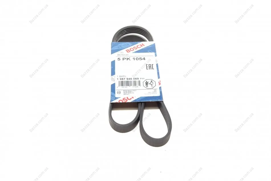 Ремень поликлиновой 5PK1054 FIAT 1,8/2,0 90-96; LANCIA 1,8/2,0 89-99 bosch 1987946069