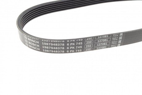 Приводной ремень генератора bosch 1987948378