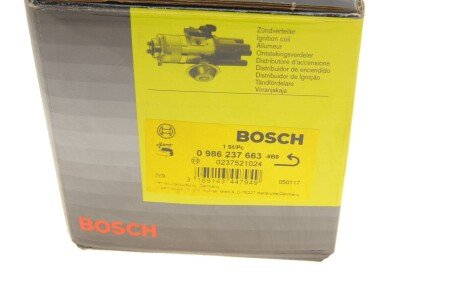 Трамблер (распределитель зажигания) bosch 0 986 237 663